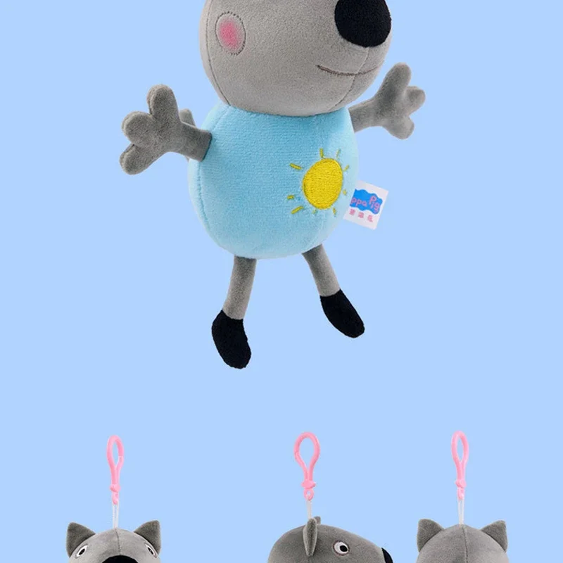 Echte Peppa Pig Plüsch Schwein Kinder Spielzeug 19CM Haustier Dinosaurier Teddybär Weiche Angefüllte Anime Figur Puppe kinder Geburtstag geschenke – Detail 19