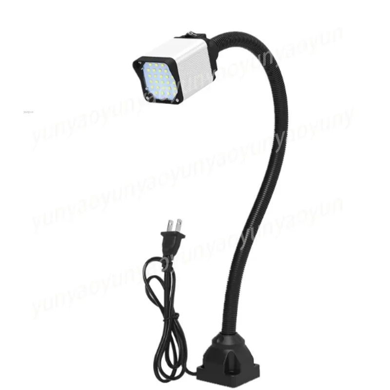 Super Bright Magnetic LED Work Light 24V 220V Industrial Lamp for CNC Lathe Maintenance Workshop Repair Working Lighting