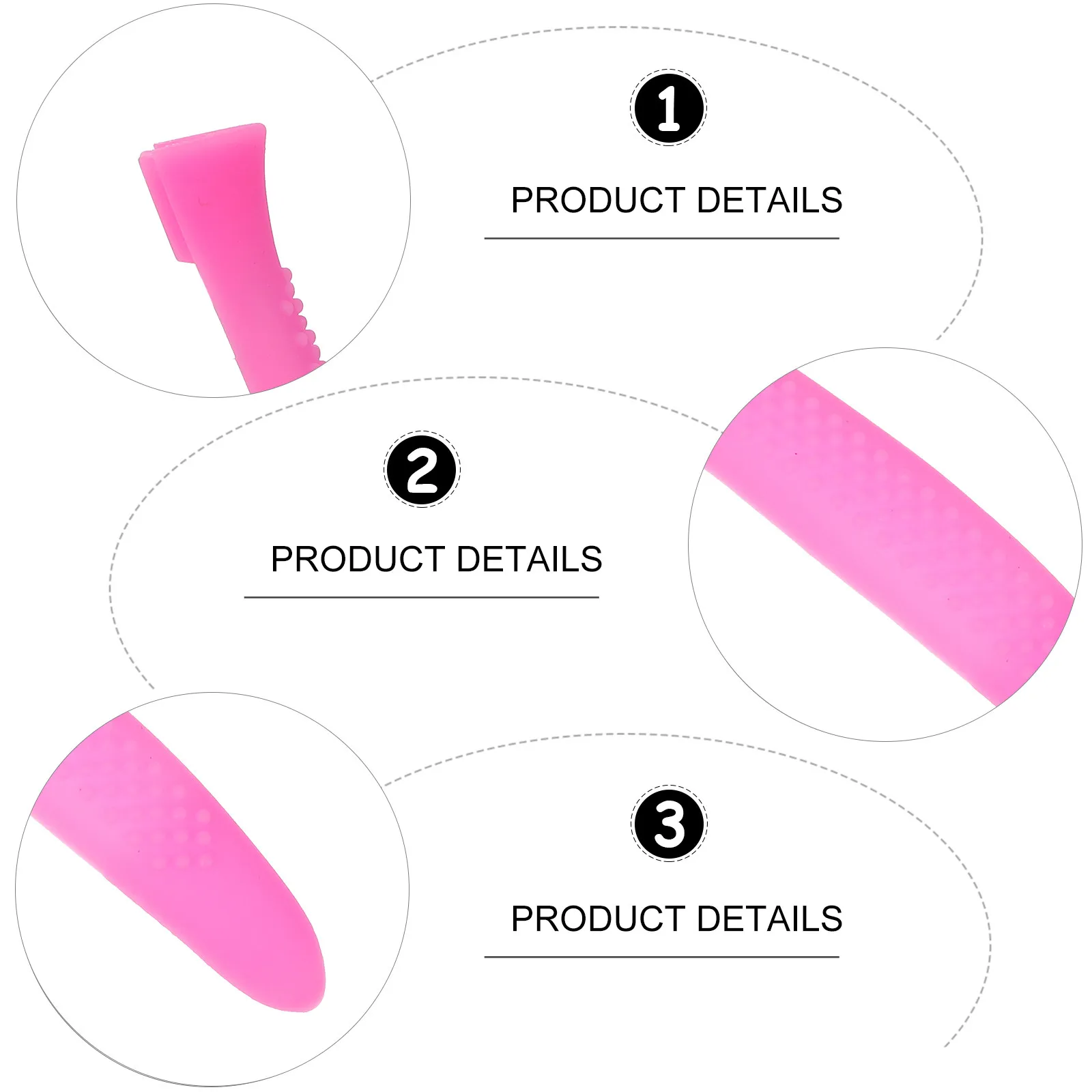 

5Pairs Silicone Cuticle Scissor Handle Cover Anti-Slip Grip Protection Manicure Trimmer Case for Salon Home Use