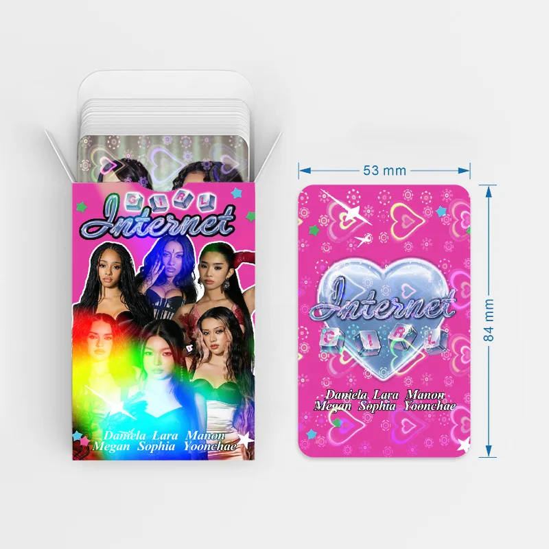 60pcs KATSE New Album Heart Shaped Holographic Film Photocards Kpop Merch Lomo Cards Set Fans Collection Cards GiftsYE image 4