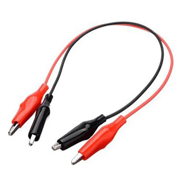 1/2 Sets Crocodile Alligator Clips Test Leads Set Multimeter Test Leads Set Double-end Clamp Electrical Cable Connector Wire