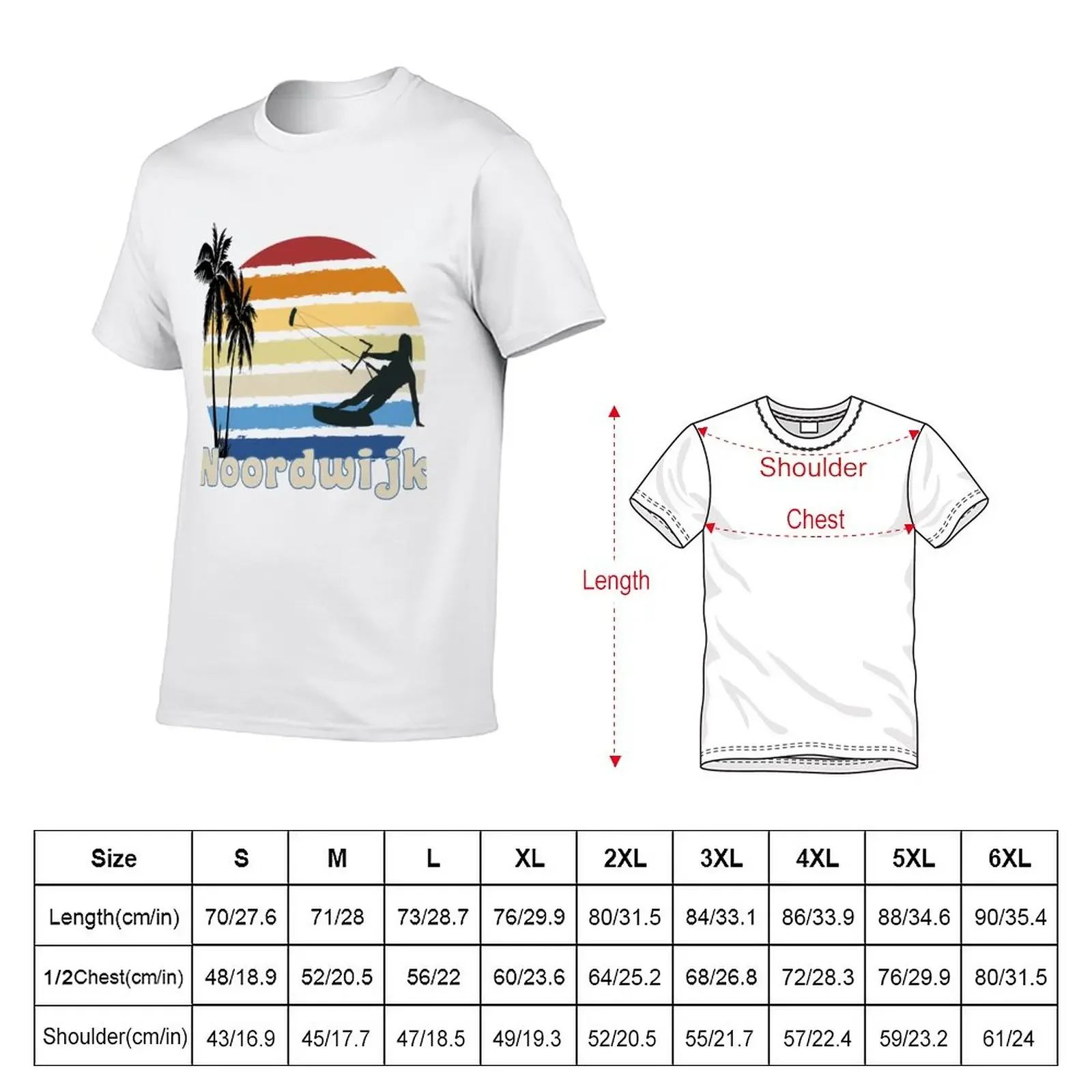 New Noordwijk aan Zee Netherlands Kitesurfing Kitesurfer Beach T-Shirt graphic t shirt man clothes plain t shirts men