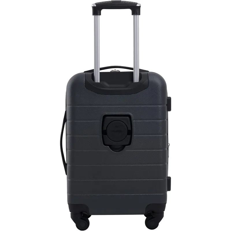 Portabicchieri Smart Bagagli e porta USB, Dark Shadow, set da 2 pezzi