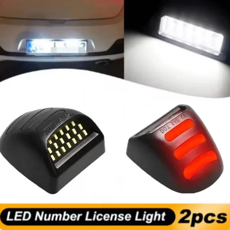 

2x Canbus 12V LED Number Plate Lamp For GMC Sierra Cadillac Chevy Avalanche XL1500 2500 3500 Led License Plate Lights Good