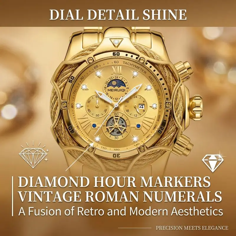 1pcs Fashion Metal Watchband Watch with Hollow Design, Exquisite Decoration, Versatile Style, Trendy Item