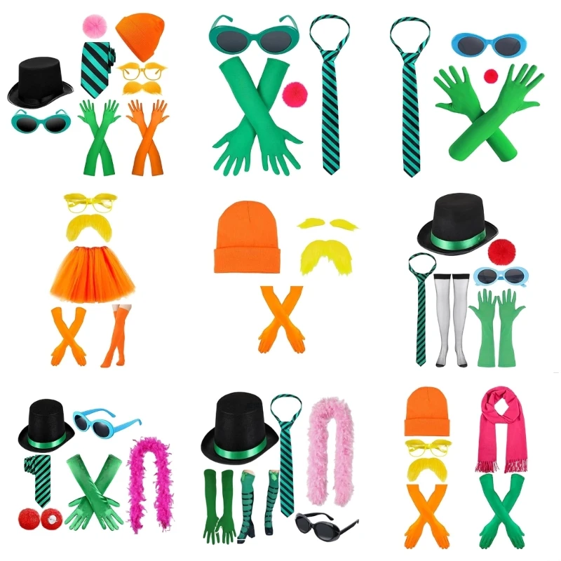 DXAE Stylish Magicians Hat Collection With Matching Halloween Props Role Play Magical Accessories For Parties And Performances