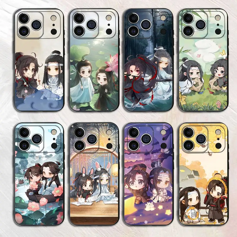 

Kawaii Mo Dao Zu Shi Silicone Phone Case For iPhone 17,16,15,14,13,12 X XS Plus Pro Max Shockproof Soft Cover