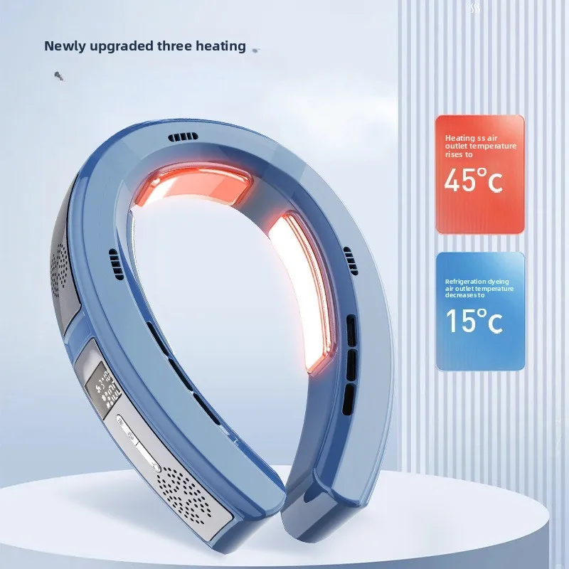 2025 Новый подвесной вентилятор для ленивого человека, охлаждающий полупроводниковый верхний и нижний вентилятор, зарядка через USB, бесшумная мощность ветра