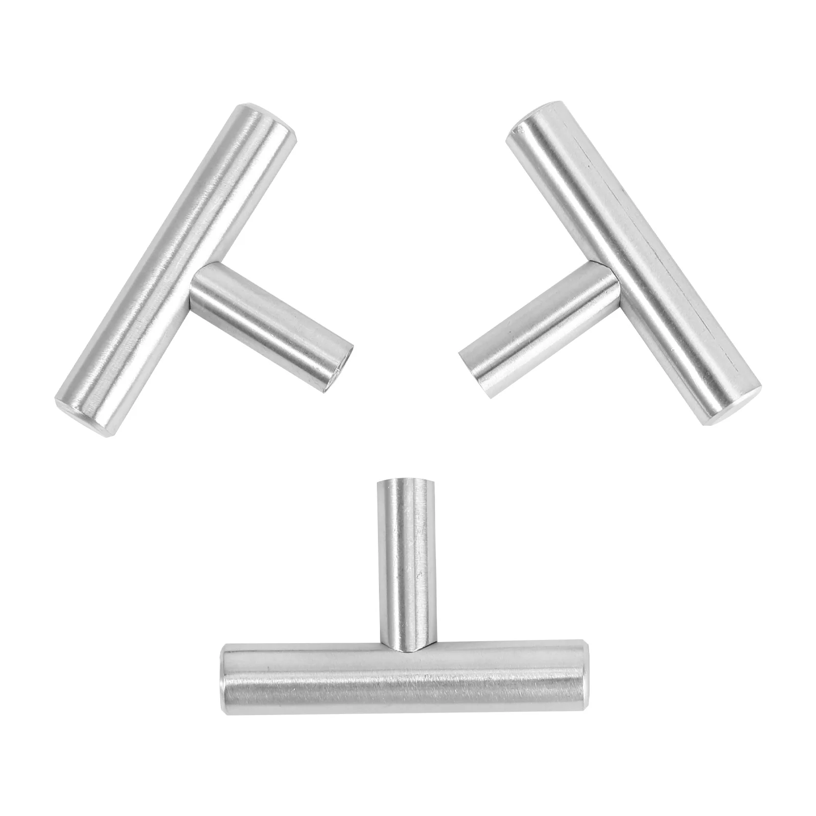 

15pcs Drawer Knobs Pull Handles Stainless Steel Cabinet Hardware Square Glass Door Knobs Silver Wardrobe ChestBins