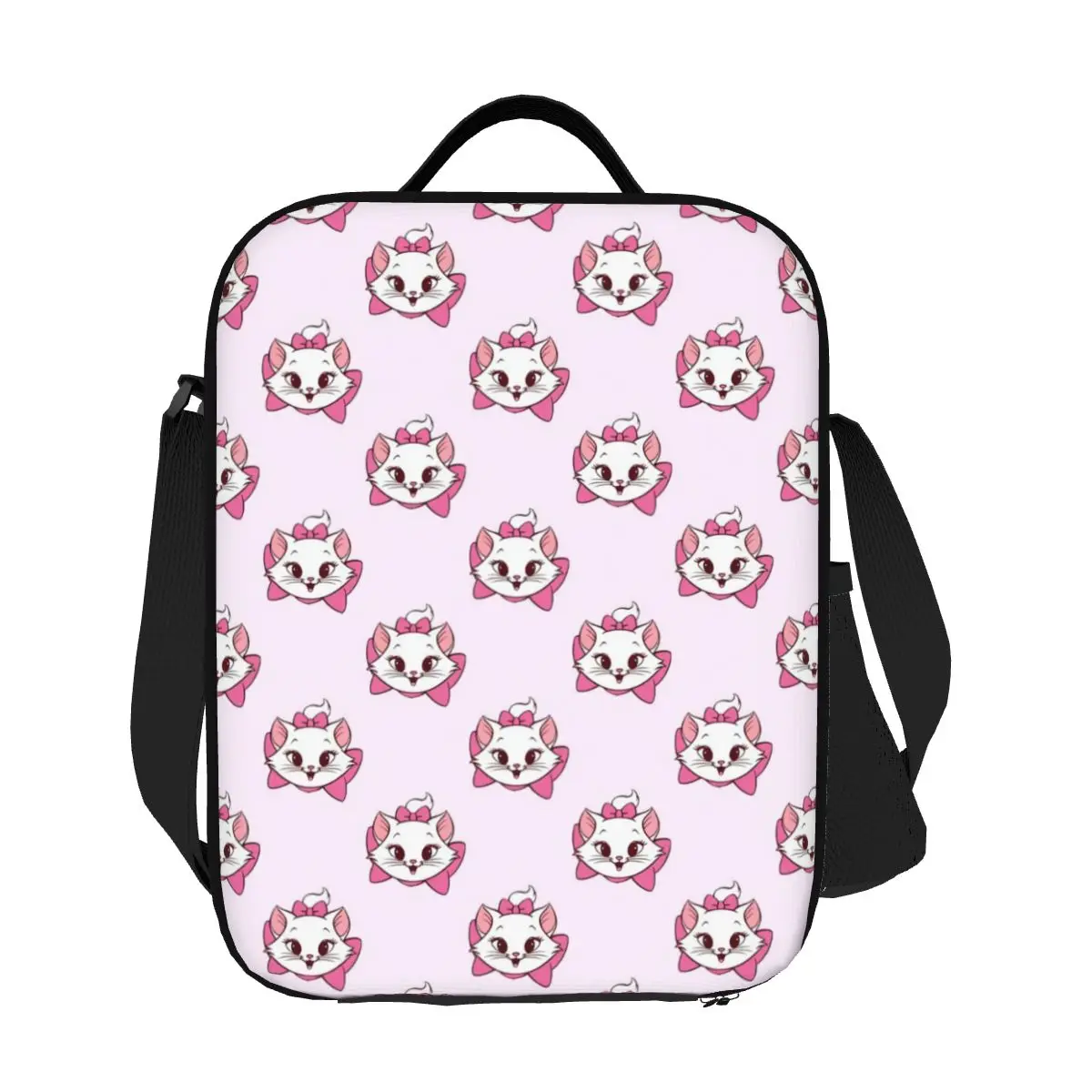 Marie Cat-fiambrera térmica personalizada para mujeres y niños, bolsas de almuerzo con aislamiento de Los Aristogatos para acampar, viajes, Kawaii Kitten