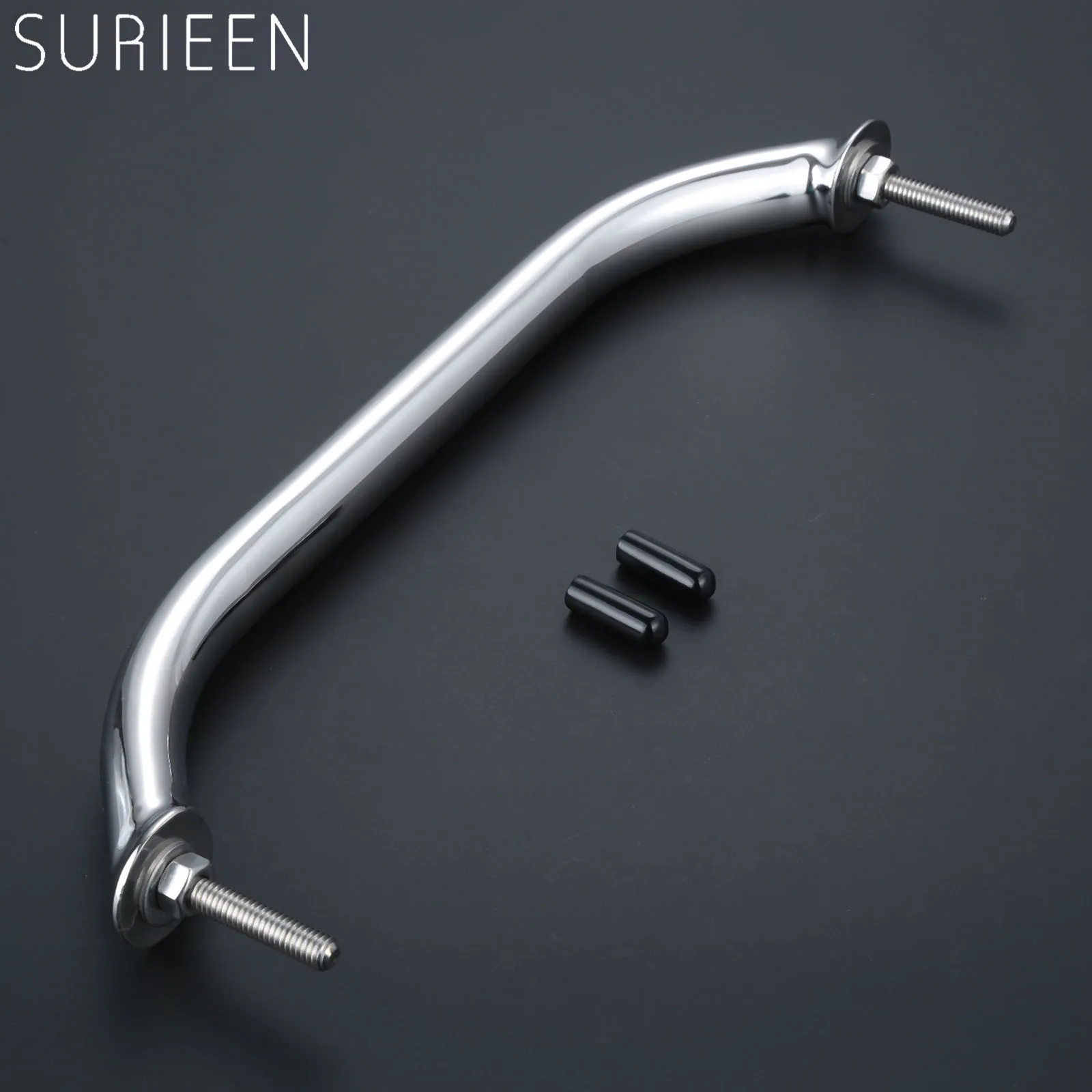 

SURIEEN 1Pc Marine Stainless Steel Polished Marine Grab Handle Durable Handrail For Boats Yacht RV Hardware Accessories- 12 Inch