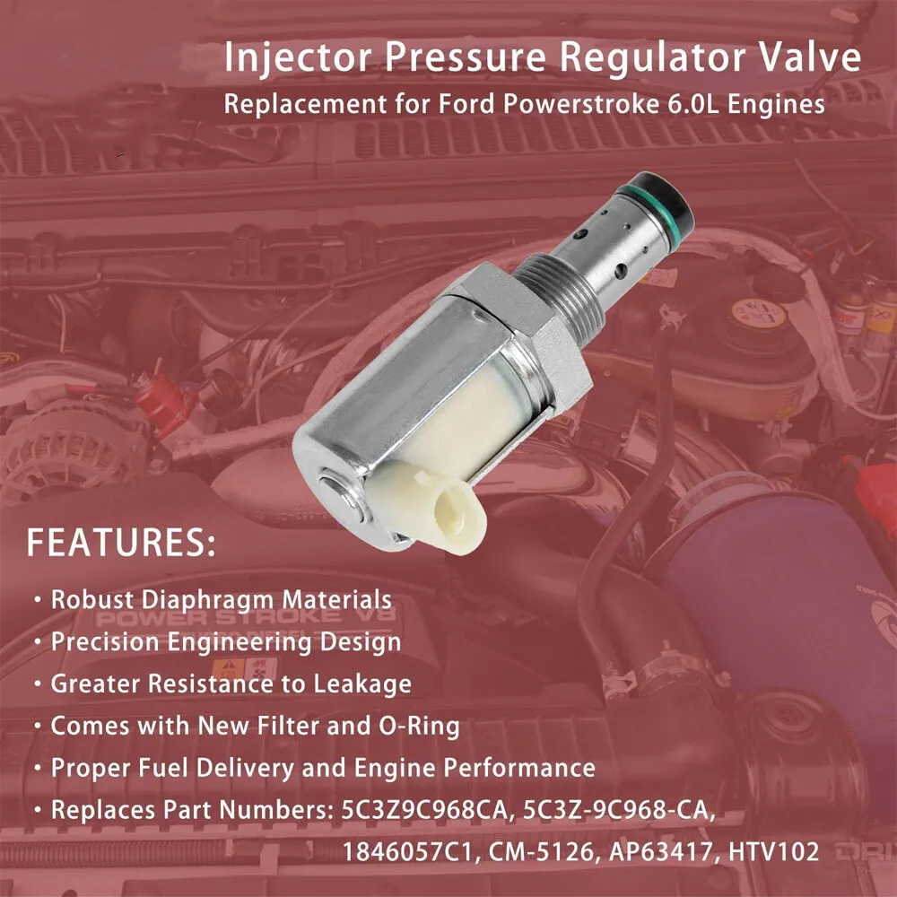 Válvula reguladora de pressão de injeção ivr, para ford f250 f350 f450 f550 super duty 6.0l v8 diesel 2003-2010 FPR-1043