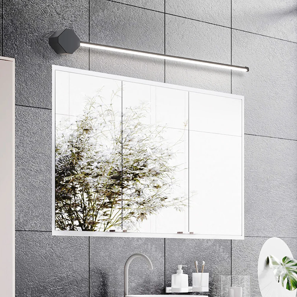 Imagem -04 - Lâmpada de Parede Led na Frente do Espelho Ac85265v 40cm 60cm 80cm Comprimento Nordic Simplicidade Moderna Luz de Parede Interior com Alta Qualidade