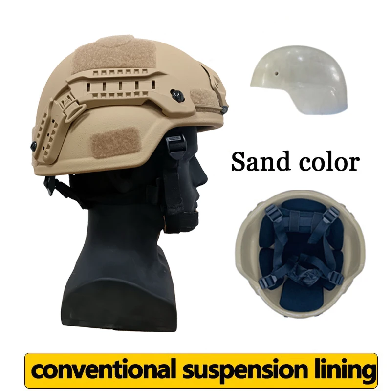 NIJ IIIA Niveau 3 ACH Mich Tactische militaire gevechtsballistische UHMW-PE ballistische helm
