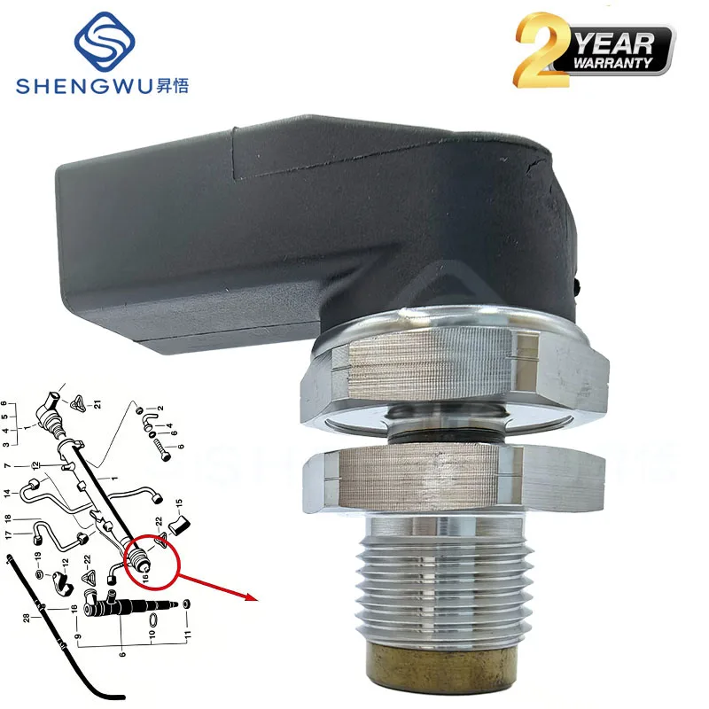 

Датчик давления топлива CR (1800 бар) из FRP для BMW X3 X5 X6 E46 E53 E60 E61 E63 E71 E72 335d 320d 330d 3.0L 0281002497 13537787167