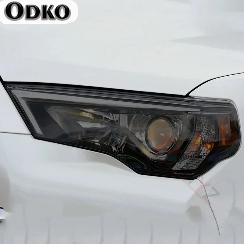 

2 шт. защитная пленка для фар автомобиля, восстановление фар, прозрачная черная наклейка из ТПУ для Toyota 4Runner 2014-2020, аксессуары