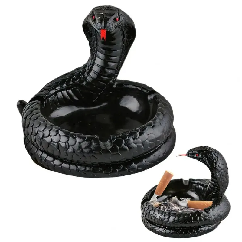 

Creative Snake Resin Ashtray Table Decoration Suitable for Reptile Enthusiasts Year Snake Gift Suitable for Home Offices
