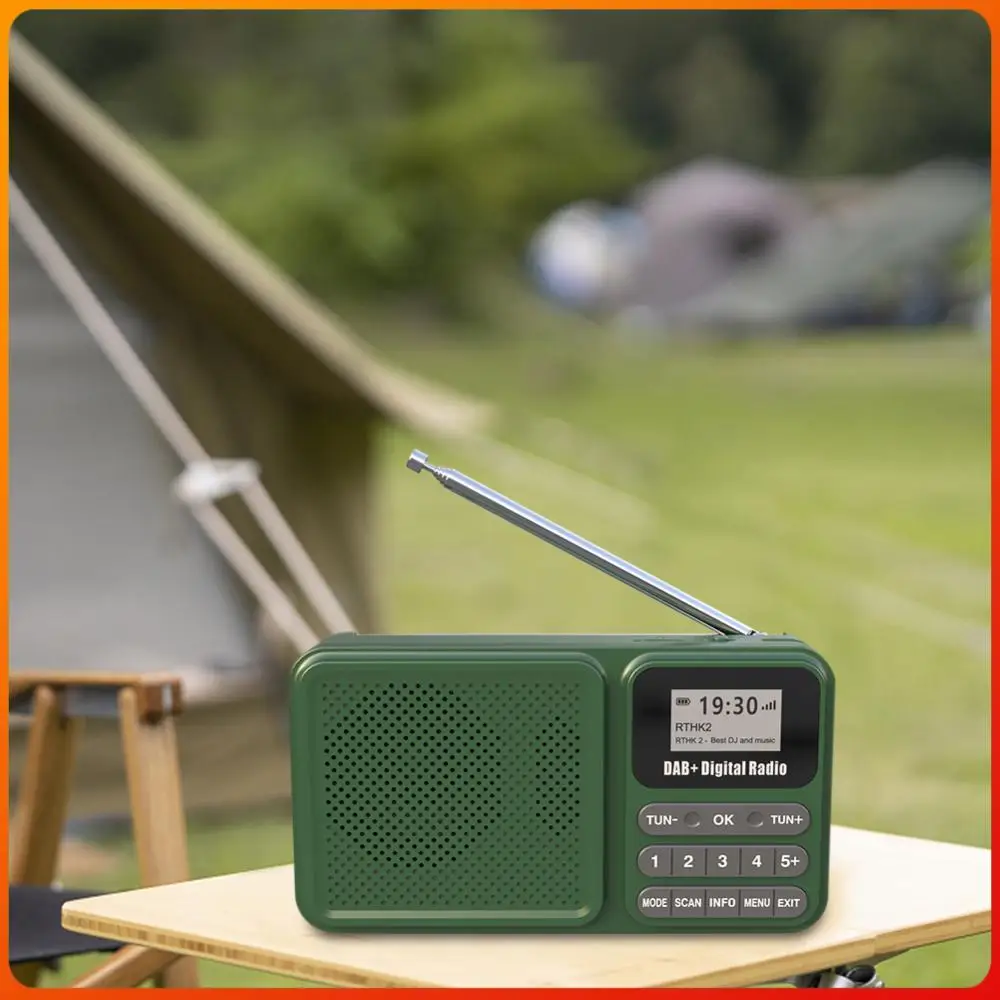 

Portable DAB+ Digital Radio Bluetooth-Compatible Solar Powered/Rechargable FM Radio LCD Display Emergency Radio Receiver