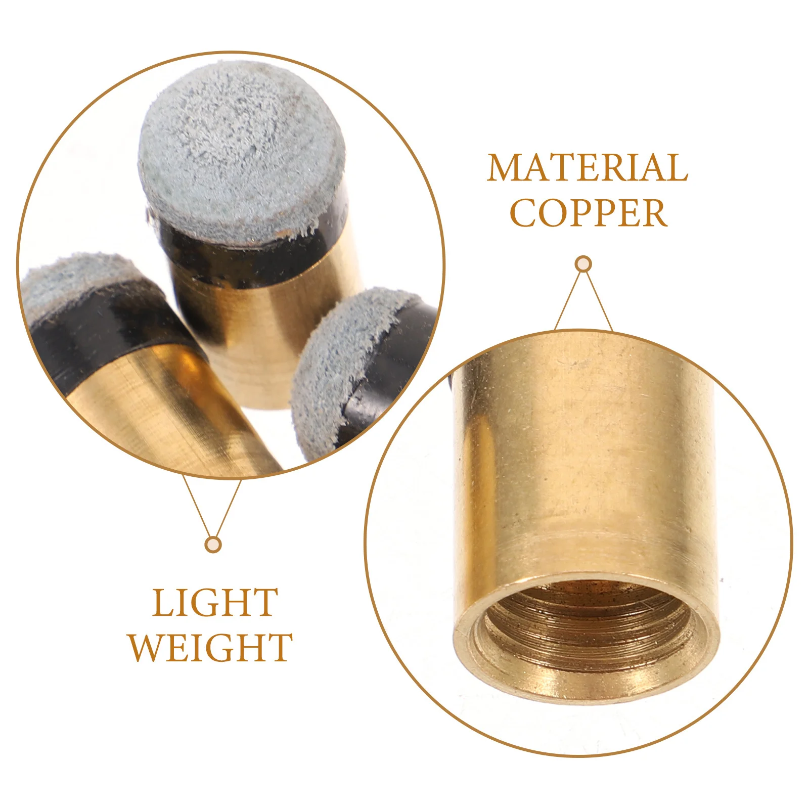 

5pcs Billiard Cue Tip Screw Replacement White Pool Stick Accessories For 9-Ball Cue Durable Protection Performance Enhancement