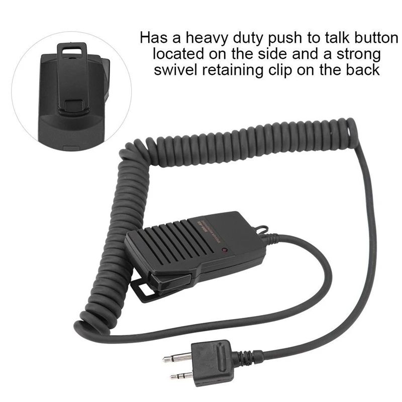 Handheld Speaker Mic for Icom Ic-V8 V85 V82 Ic- T8A 2At W32A E90 Radio-ABVM