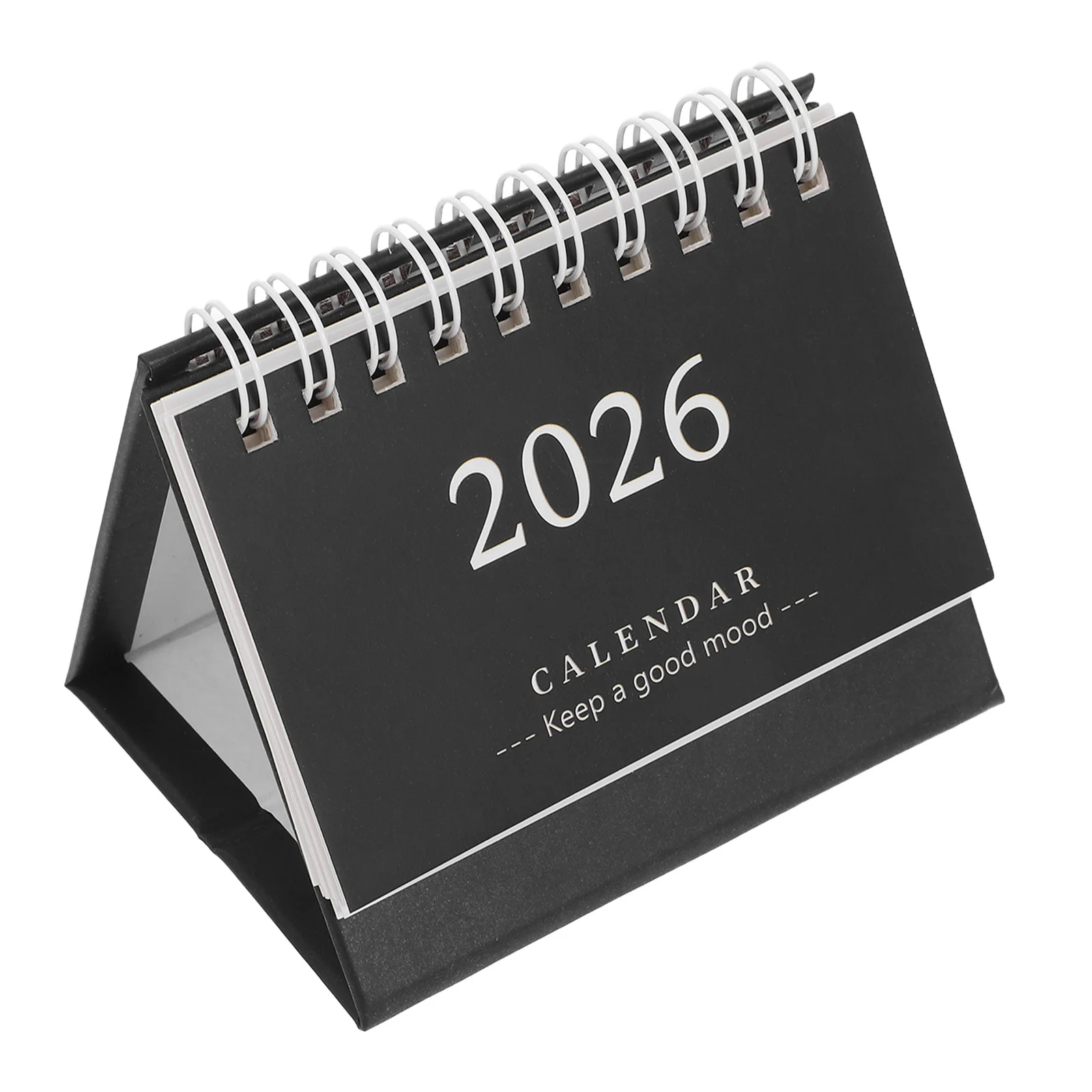 

Compact 2026 Desktop Calendar Minimalist Design Standing Flip Calendar Thick Paper Prevents Ink Bleed Ideal for Home Office