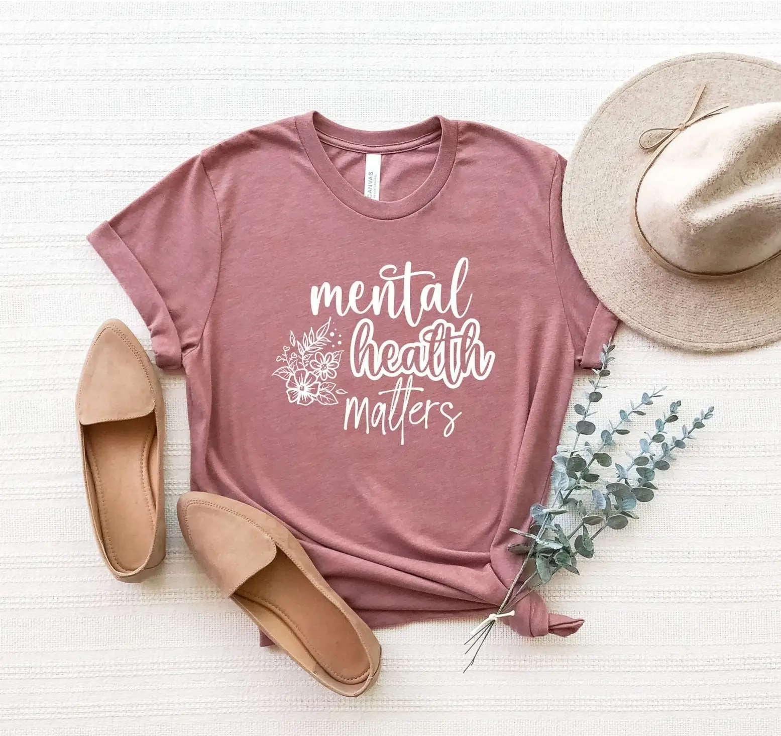 Mental Health Matters T Shirt Inspirational Therapist Depression Anxiety Mindfulness