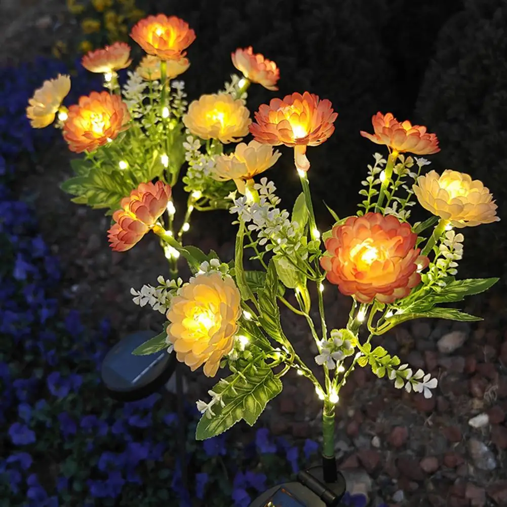 

Solar Flower Light Solar Garden Light Wireless Garden Solar Lights with Automatic On/off Feature Ip44 Waterproof Led Lights