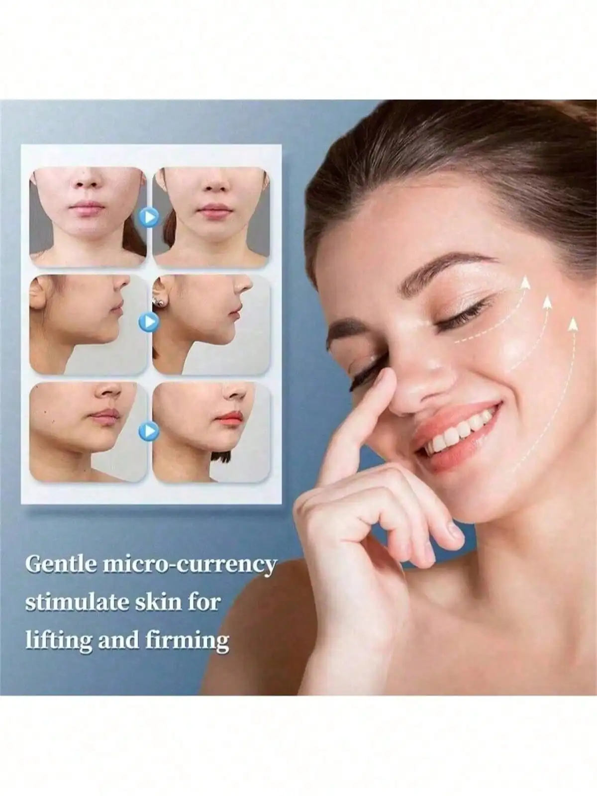 2026 جديد تدليك العين EMS تدليك شد الوجه مكركرنت الوجه للوجه المضادة للتجاعيد الجلد تشديد تدليك الجمال قابلة للشحن