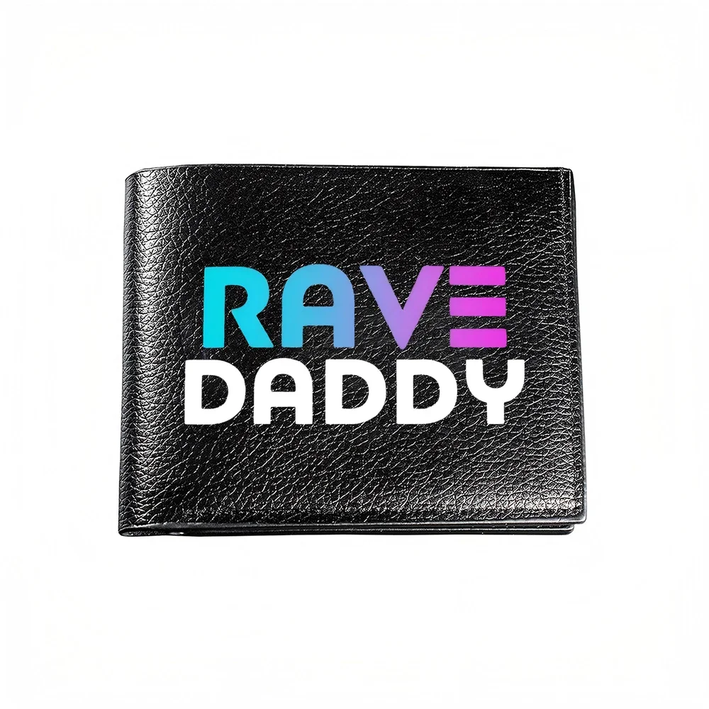 Rave Daddy Fashion Wallet For Men Casual Business Style With Bold Colorful Print Design Perfect For Modern Urban Lifestyle