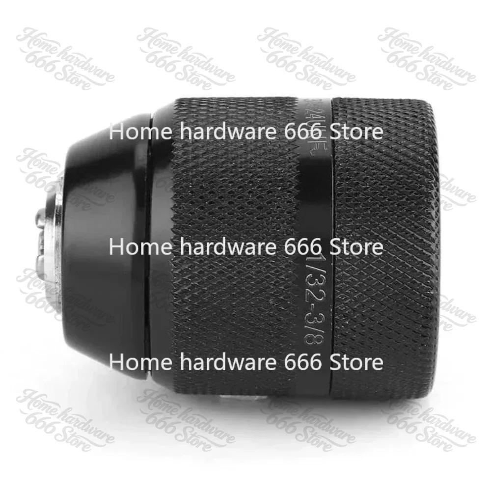 New Keyless Drill Chuck 3/8 Thread 0.8mm-10mm Locking Function Metal Drill Chuck for Hand Electric Drill