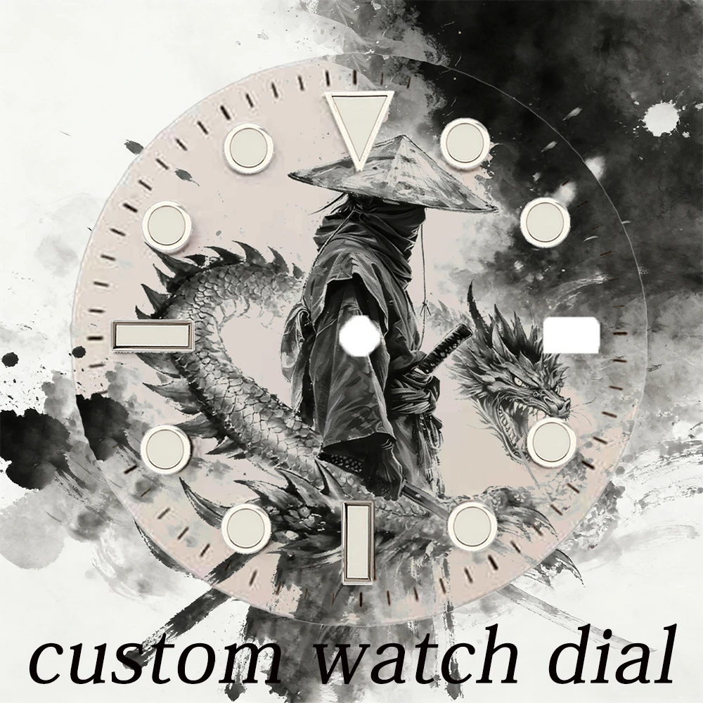 

NH35 Dial Creative Flower Sea Dial 28.5mm Dial NH36 Dial Colour Dial Fit NH35/NH36 Movement Watch Parts Replacement Doodle Dial