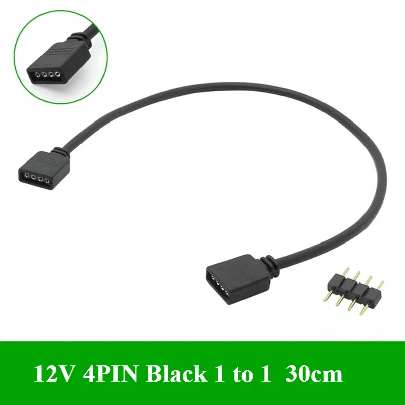 1/3/5Pcs/lot 5V 3PIN 12V 4PIN 1 to 1/2/3/4/5 Computer motherboard Splitter Convert Cable RGB fan adapter male/Female connector