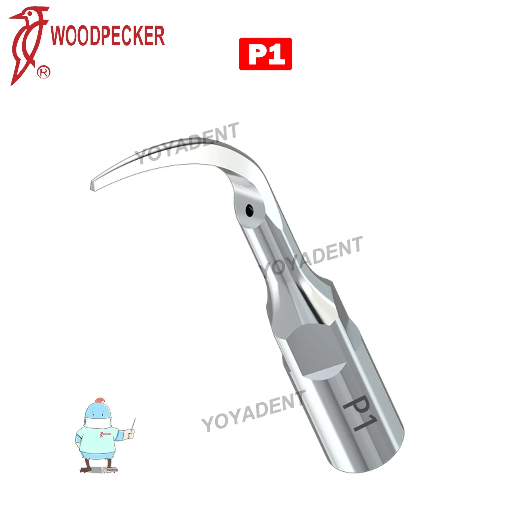 Woodpecker Dental Ultrasonic Scaler Tip P1 For Cleaning And Remove Subgingival Calculus Fit EMS UDS Ultrasonic Piezo Scaler