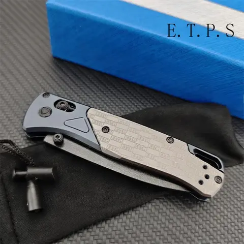 Kith Taps BM for A Limited Run Bugout EDC Knives D2 Blade Aluminum Handle Folding Knife Outdoor Camping Hunting Multitool Gifts