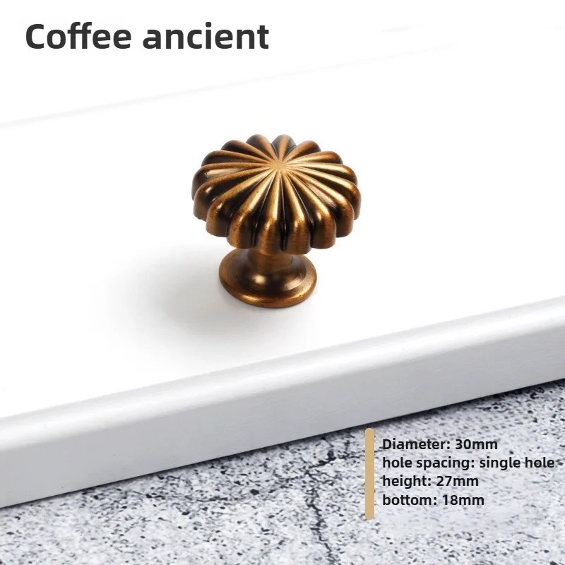 3 Stück Minimalistische Schubladenknöpfe im Europäischen Stil aus Massivem Aluminiumlegierung, DIY-Ziehgriff, Klassischer Luxus-Schubladenknopf, Schranktürgriff – Detail 9