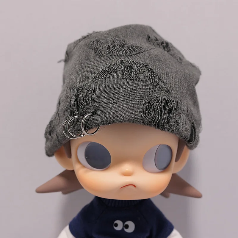 

Edgy Style Distressed Knitted Hat Outfit For 1/8 Scale Zsiga Gazi Jie Dolls 15cm Edgy Style Doll Hat