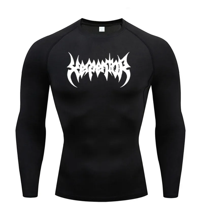 

Men Running Long Sleeved T-shirt Compression Protection Quick Drying Sportswear Fitness Sweatshirt Elastic Exercise Gym Clothes