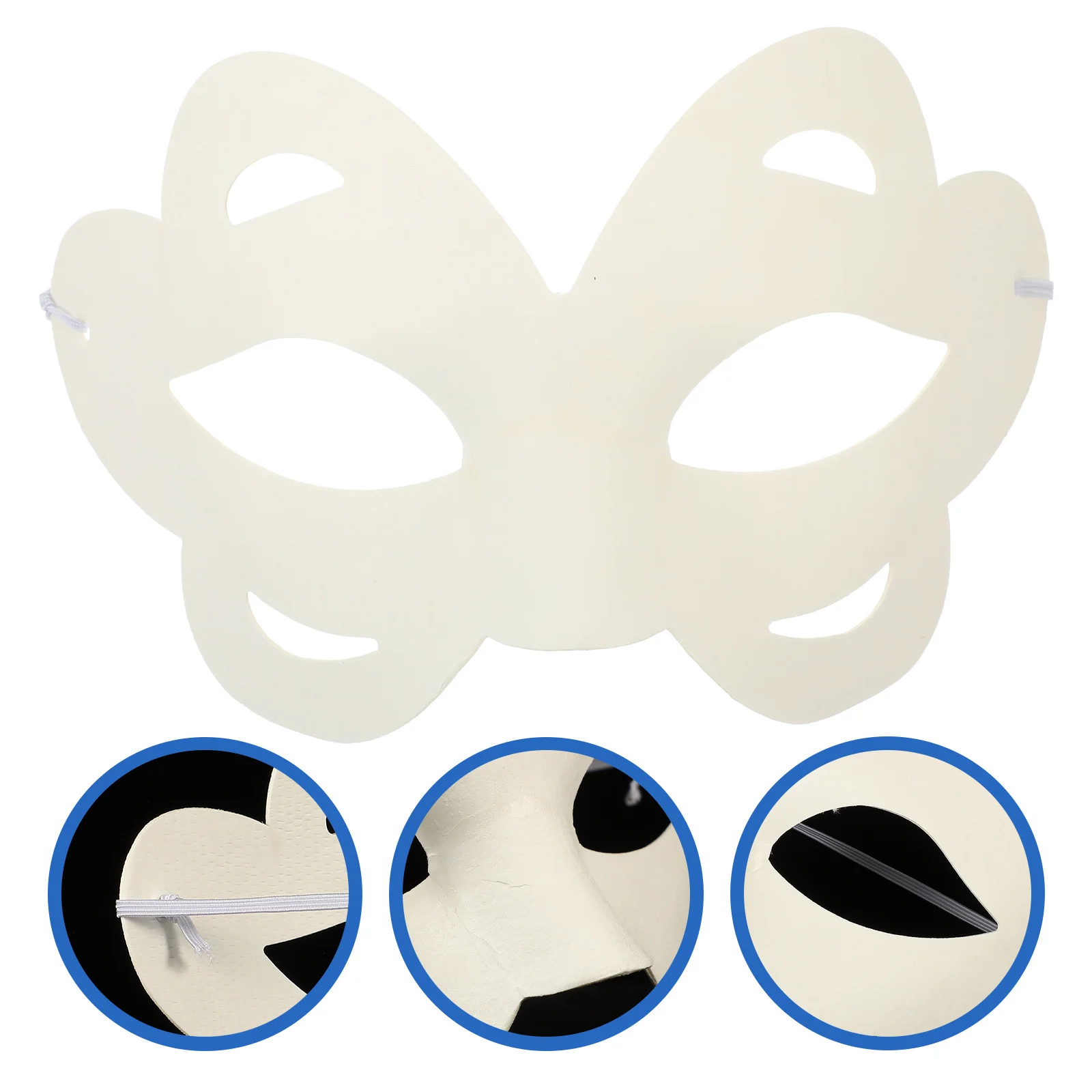 10 pezzi maschere fai da te vuote maschere di carta in maschera per la festa di Halloween cosplay bambini adulti decorazione artigianale maschera per feste