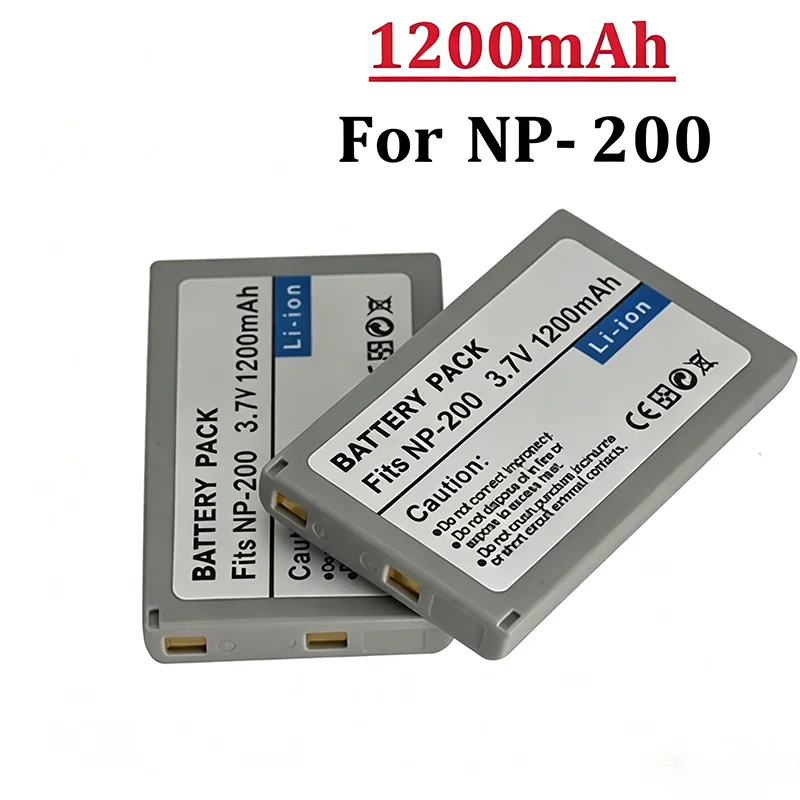 3.7V 1200mAh NP-200 NP200 Lithium-Ion Battery Pack For Konica Minolta Dimage X Xg  X6  Xi XT  Xt Biz