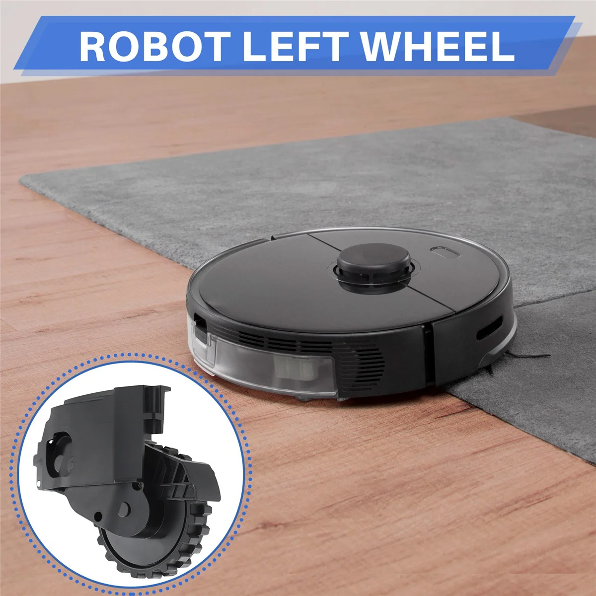 Para xiaomi roborock série s5 robô aspirador de pó substituição roda esquerda peças do módulo