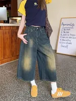 Short Jeans Women Baggy Y2k Jorts Casual Vintage Streetwear Harajuku Korean Fashion Denim Shorts Basic Summer 2025 Retro Wide