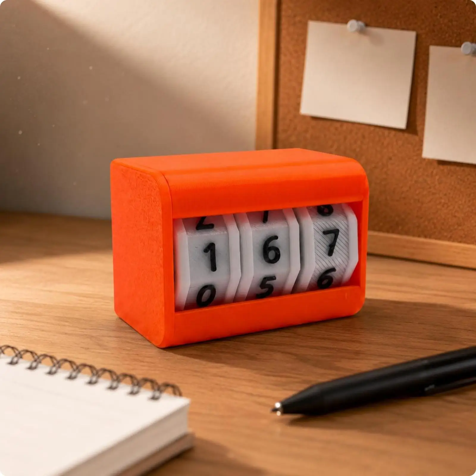 Study Planner Board Compact Desk Timer Drum for Home and Work Countdown Scheduling Organizer