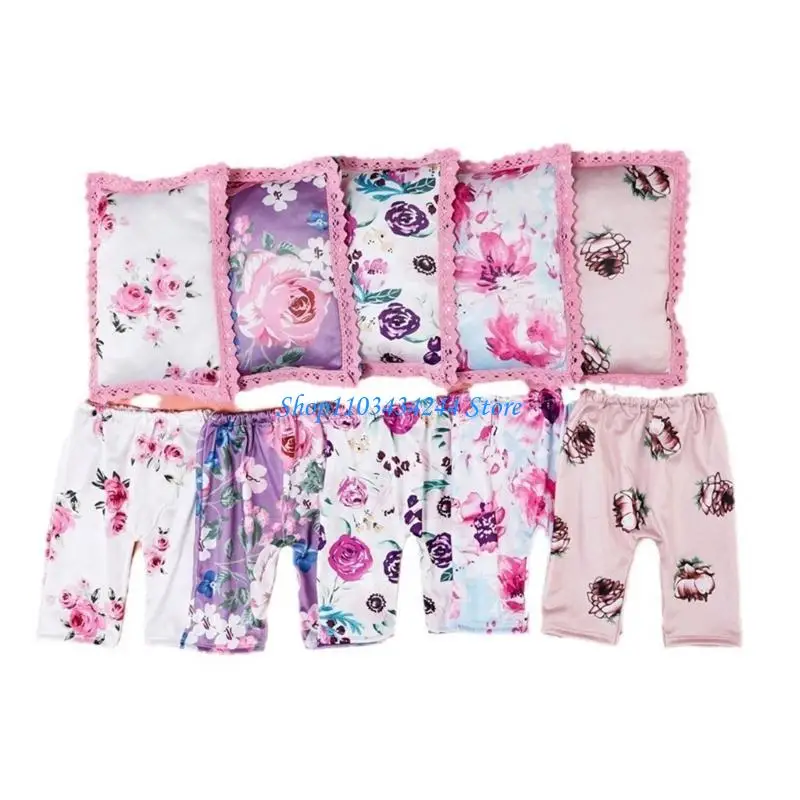 التصوير الدعائم للطفل 0-2 متر تشكل وسادة غطاء الرأس فستان أطفال مع سروال داخلي الرضع الشهرية حفلة صور الملابس حديثي الولادة صور