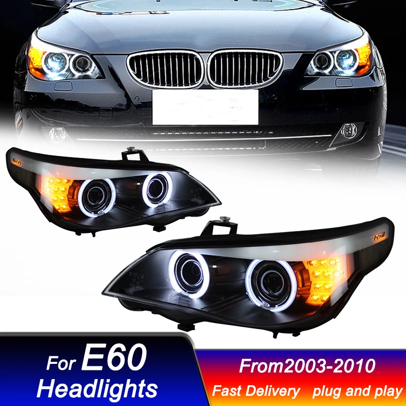 

Car Headlights for BMW 5 series 2001-2006 E60 new style full LED DRL Dynamic Signal Head Lamp Bi Xenon Beam Headlamp Accembly