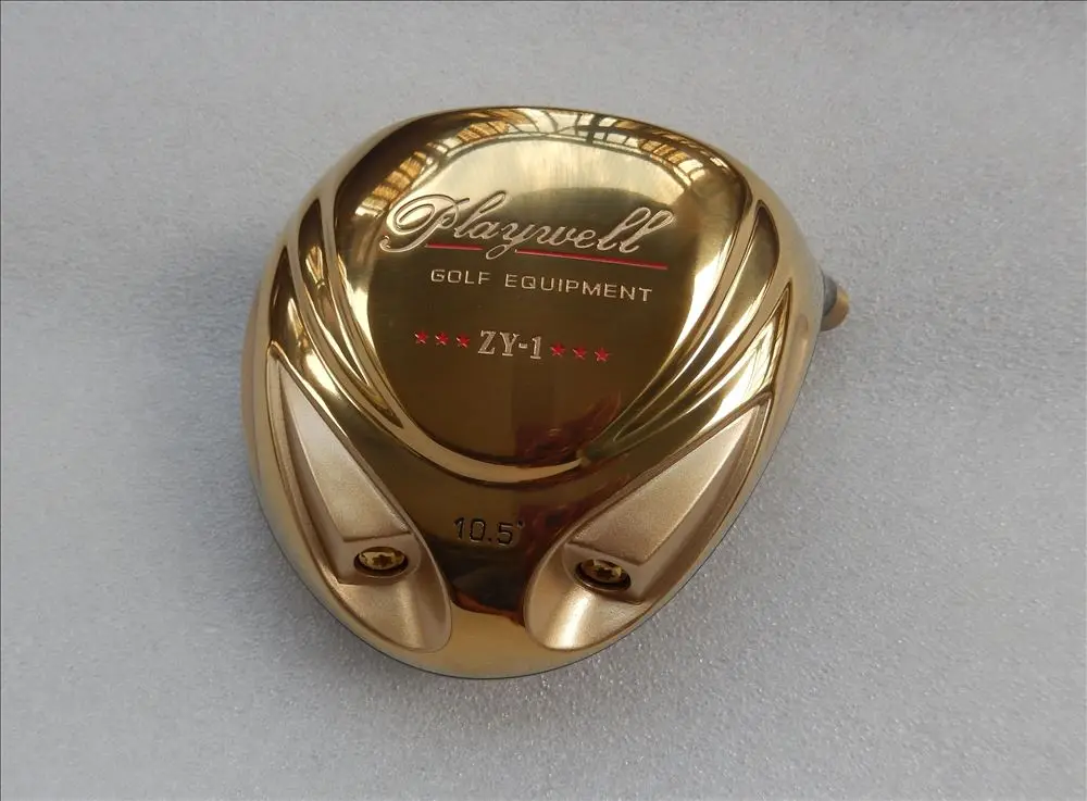 FUJISTAR Golf Playwell ZY-1 titanium golf driver head 10.5deg Gold colour with cover