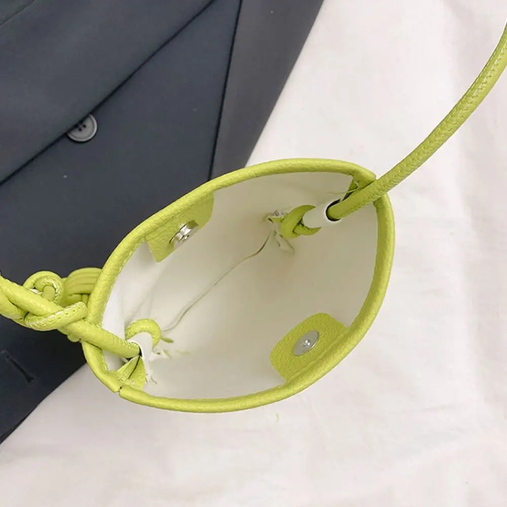 PU Leather Mobile Phone Crossbody Bag Candy Color Small Purses Leather Trend Shoulder Bag Soft Simple Mini Summer Shoulder Bags