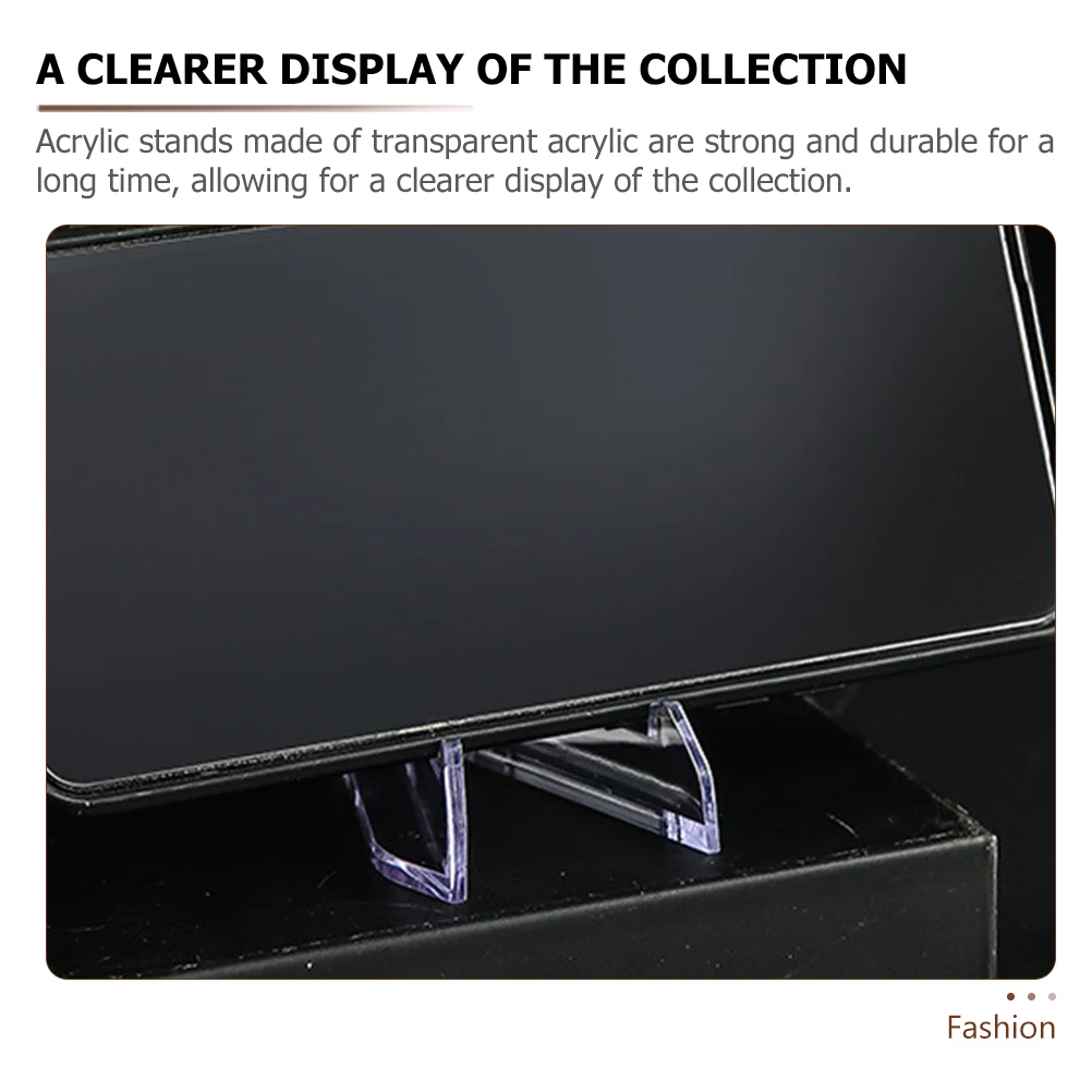

10 Pcs Photo Display St Transparent Acrylic Easels for Plates Postcards Artworks Home Office Small Collectors Gift Storage