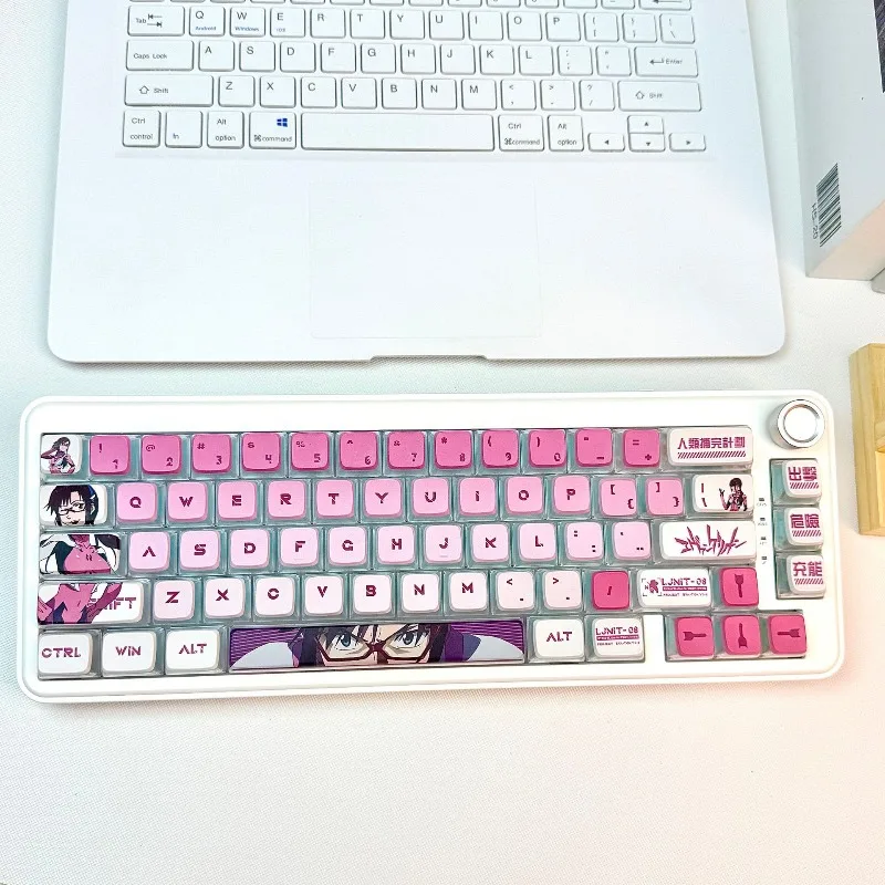 SA mechanical keyboard with four sides transparent PBT heat sublimation 119 small complete set