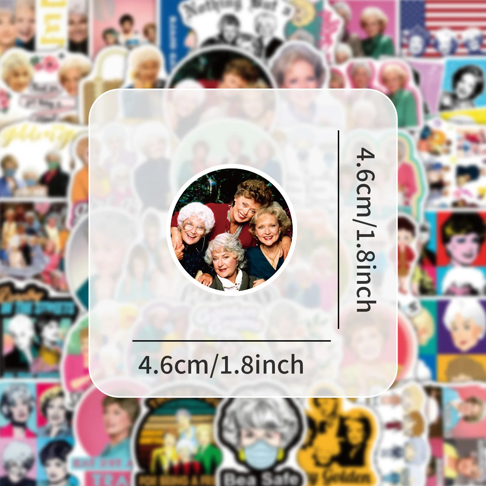 

50PCS TV SHOW The Golden Girls Sticker DIY Phone Laptop Luggage Skateboard Guitar Helmet Phone Graffiti Decals Fun for Kids Gift