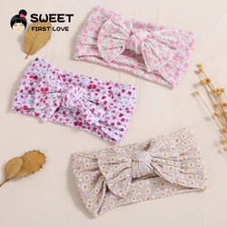 1 pz Cable Knit Bow fasce per bambini fascia per capelli in Nylon elastico per bambini turbante neonato accessori per capelli per bambini